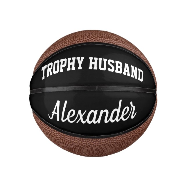 Trophy Husband Mini Basketball für verheiratetes B (Vorderseite)