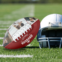 Trophy Husband Mini Football mit Foto: Ein Costoma