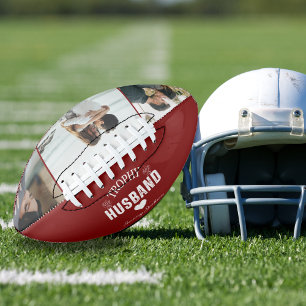 Trophy Husband Mini Football mit Foto: Ein Costoma