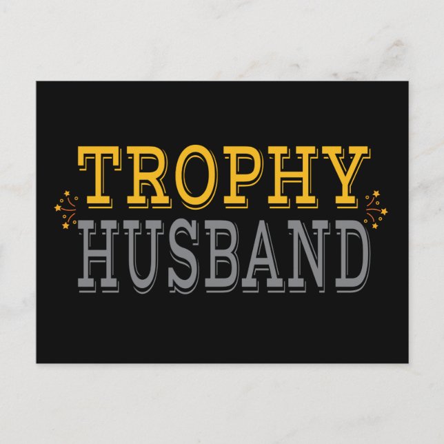 Trophy Husband Postkarte (Vorderseite)