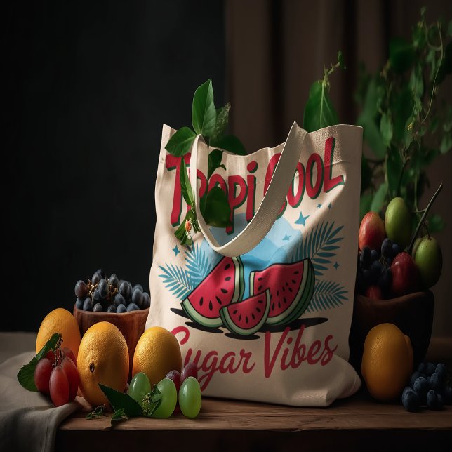 Tropi Coole Zucker Vibes  Tragetasche (Tropi Cool Sugar Vibes Tote Bag)
