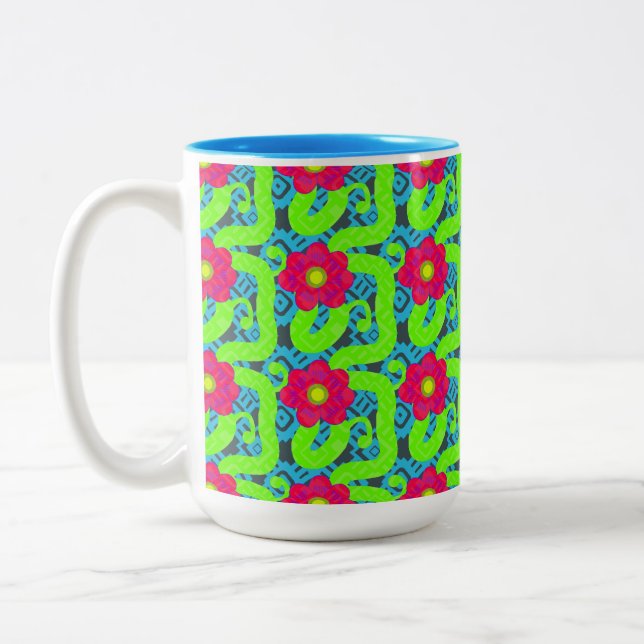 Tropic Floral Print Tasse (Links)