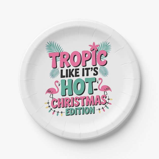 Tropic Like It's Hot: Christmas Edition Pappteller (Vorderseite)