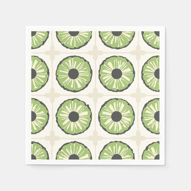 Tropic Slice Leafy Green Serviette (Vorderseite)