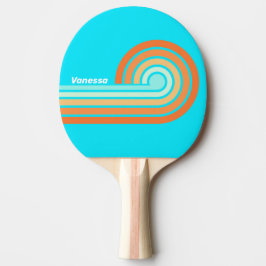 Tropic Splash Curl Streifen mit Namen Tischtennis Schläger