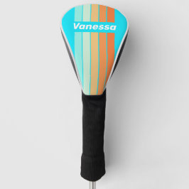 Tropic Splash Pin Gestreift mit Namen Golf Headcover