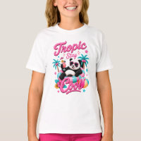 Tropic Stay Cool Panda T-Shirt für Mädchen im trop