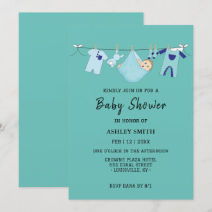 Tropic Tide Baby Dusche Einladung
