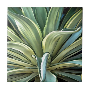 Tropical Agave Art Fliese