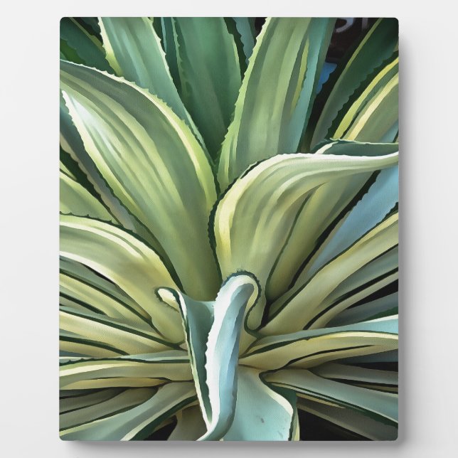 Tropical Agave Art Fotoplatte (Vorderseite)