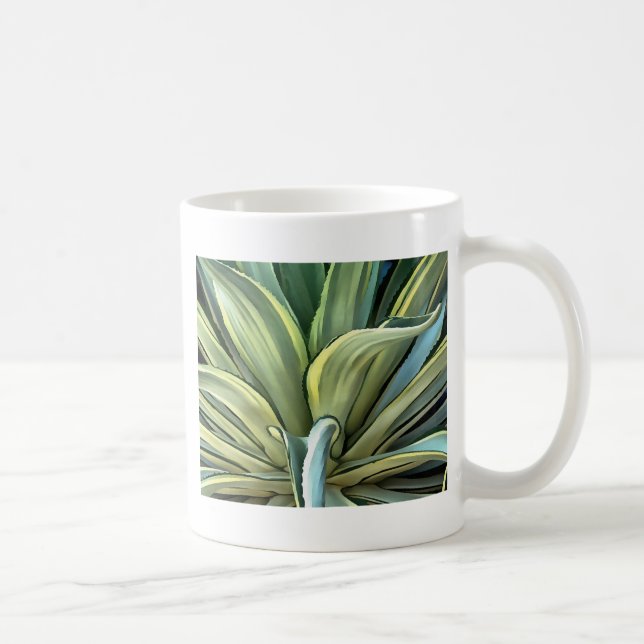 Tropical Agave Art Tasse (Rechts)