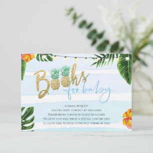 Tropical Aloha Boy Babydusche Bücher für Babykarte Einladung
