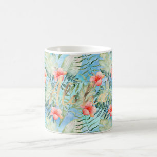 Tropical Aloha Hibiskus Floral Kaffeetasse