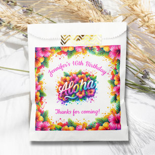 Tropical Aloha Luau Birthday Party Geschenktütchen