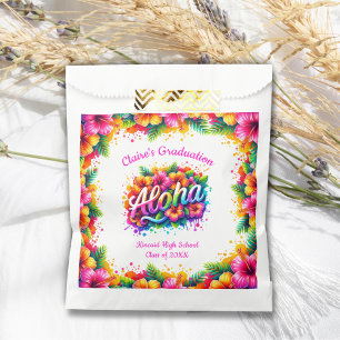 Tropical Aloha Luau Graduation Party Geschenktütchen