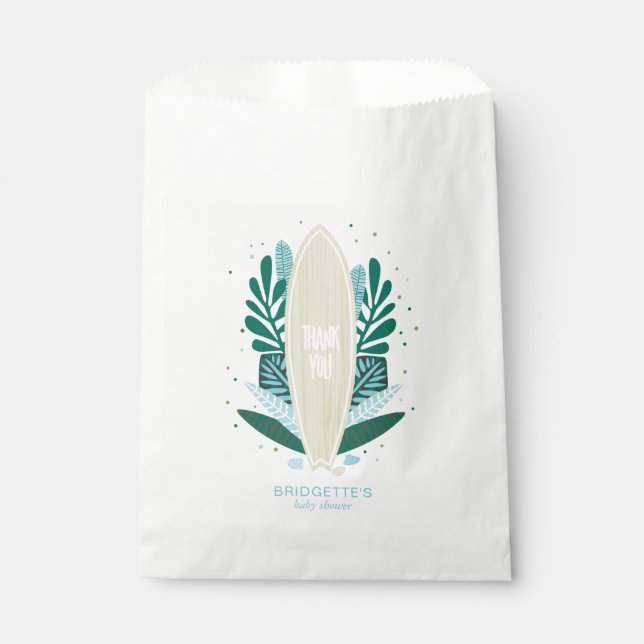 Tropical Aqua Baby an Bord Geschenktütchen (Vorderseite)