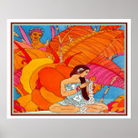 Tropical Asian Art Deco Print ca. 1934-16x20 Poster<br><div class="desc">Lebhafte Farben,  tropisch-asiatische Art Deco Print- 16x20</div>