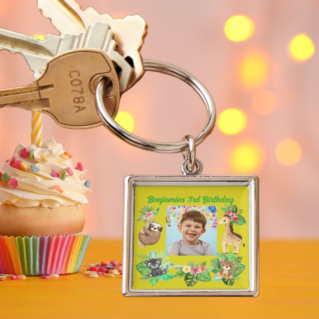 Tropical Baby Animals Schlüsselanhänger Kindergebu (Von Creator hochgeladen)