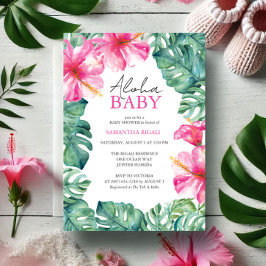 Tropical Baby Shower Einladungen Aloha