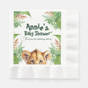 Tropical Baby Shower: Wild Safari Thema Serviette