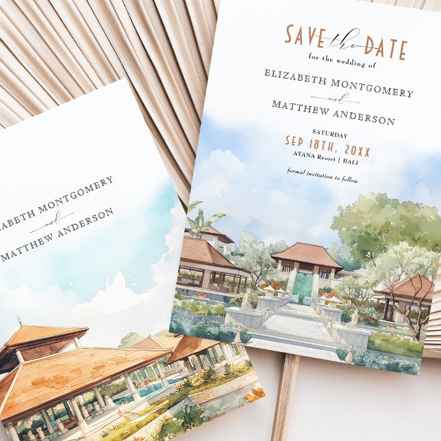 Tropical Bali AYANA Resort Save the Date Einladung (Von Creator hochgeladen)