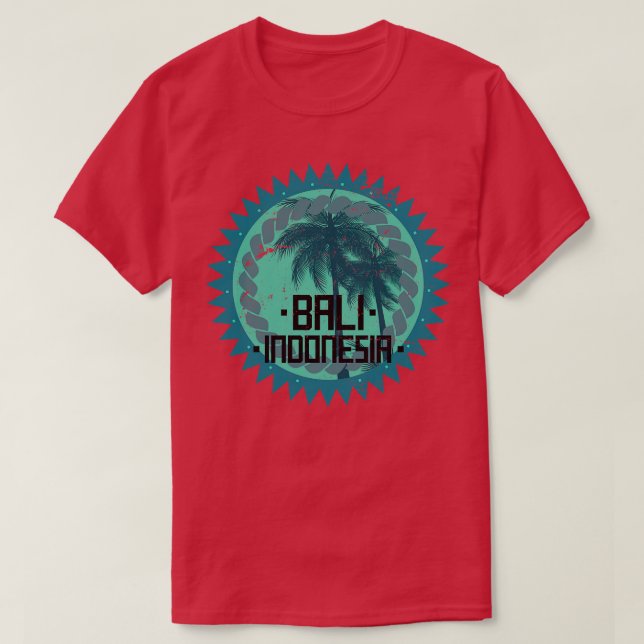 Tropical Bali Indonesia T-Shirt (Design vorne)