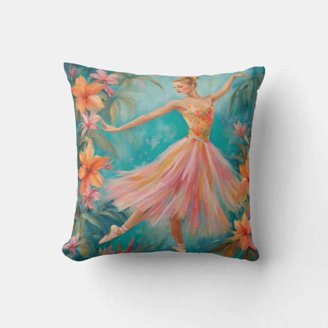 Tropical Ballerina Pillow Kissen (Vorderseite)