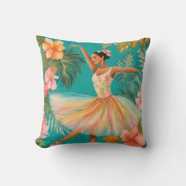 Tropical Ballerina ViI Pillow Kissen (Vorderseite)