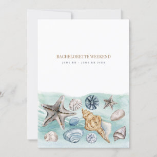 Tropical Beach Bachelorette Wochenende Einladung