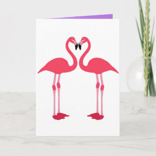 Tropical Beach Birds Destination Flamingos Karte
