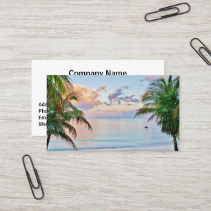 Tropical Beach Business Card Visitenkarte