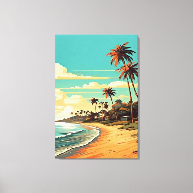 Tropical Beach Canvas Print Leinwanddruck (Vorderseite)