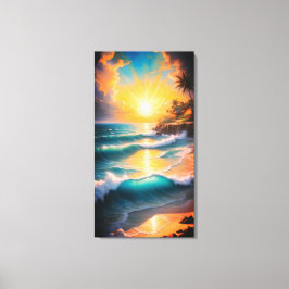 Tropical Beach Canvas Wall Art Leinwanddruck