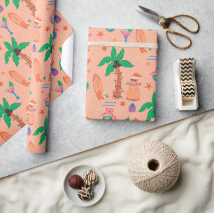 Tropical Beach Christmas im Juli Geschenkpapier