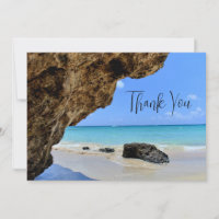 Tropical Beach Coast mit Big Rock Vielen Dank