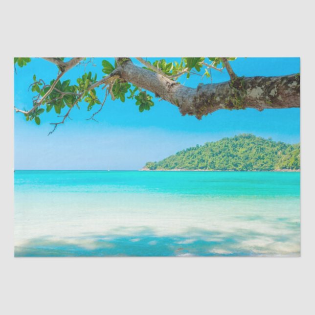 Tropical Beach Decoupage Seidenpapier (Vorderseite)