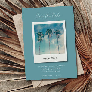 Tropical Beach Destination Wedding Save the Date