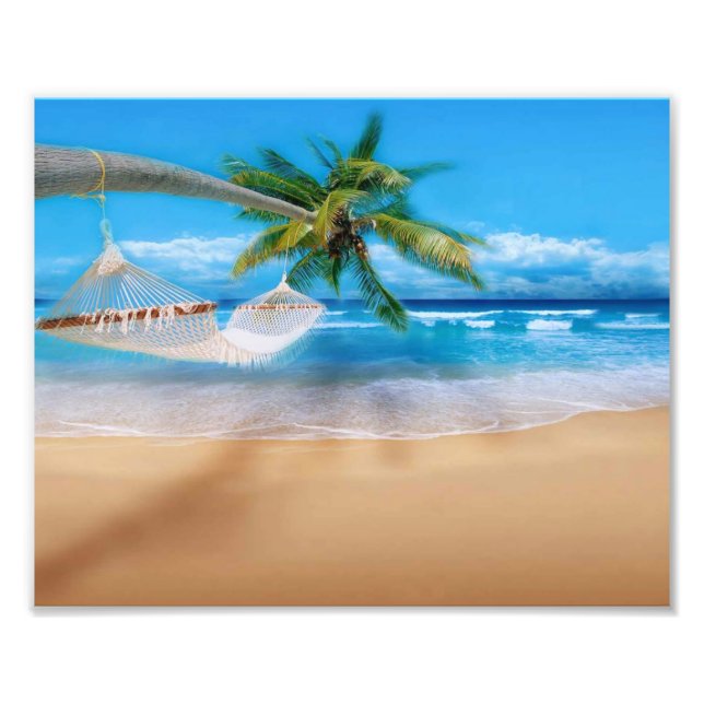 Tropical Beach Foto Print (Vorne)