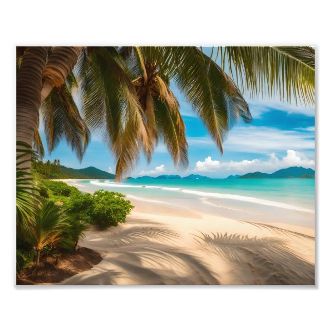 Tropical Beach Foto Print (Vorne)