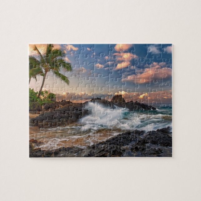 Tropical Beach Game Puzzle (Horizontal)