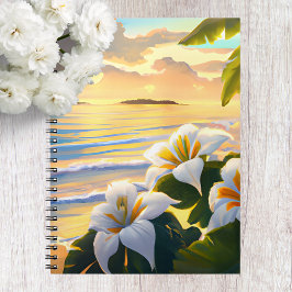 Tropical Beach, Hawaii-Notebook Notizblock
