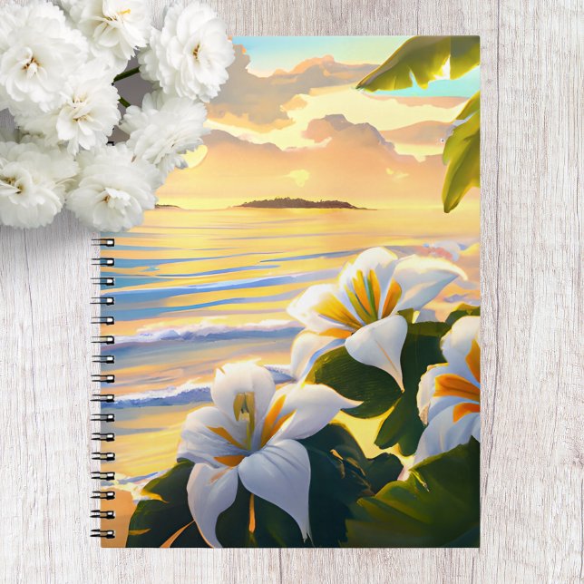 Tropical Beach, Hawaii-Notebook Notizblock (Von Creator hochgeladen)