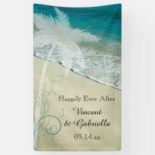 Tropical Beach Hochzeit Banner