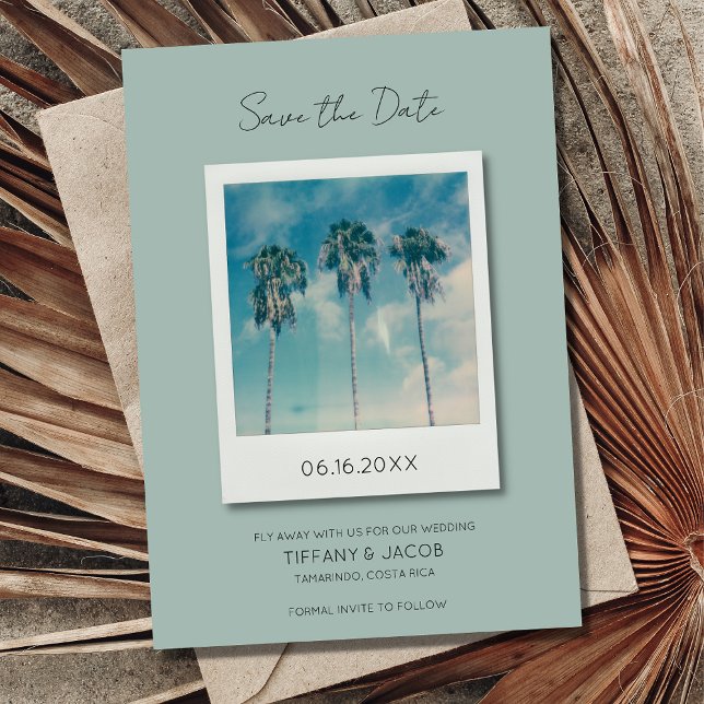 Tropical Beach Hochzeit in Urlaubsort Save the Dat Date (Von Creator hochgeladen)