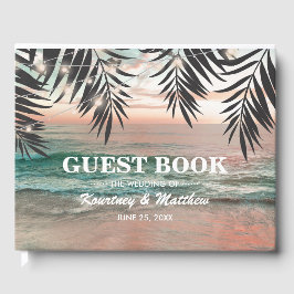 Tropical Beach Hochzeit | Lichtzeichenfolge Gästebuch
