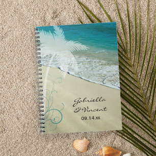 Tropical Beach Hochzeit Notizblock