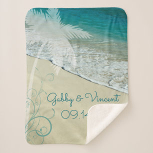 Tropical Beach Hochzeit Sherpadecke