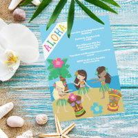 Tropical Beach Hula Dance Luau Geburtstagsparty