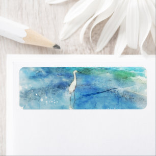 Tropical Beach in Teal Aqua Turquoise Blue