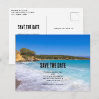 Tropical Beach Island Paradise Save the Date